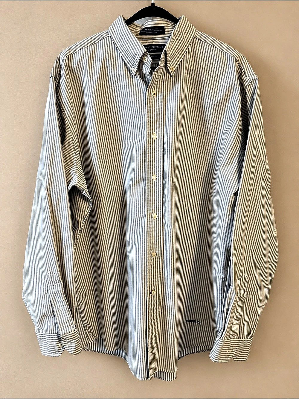 Daniel Cremieux Classics Tailored Fit Striped Cotton Shirt Size XL Like New